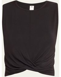 Alo Yoga - Cover Cropped Tank Top - Lyst