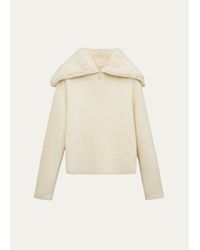 Loewe - Knit Zip-Up Sweater - Lyst