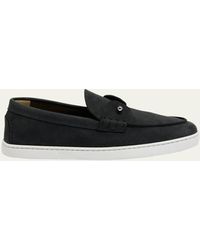 Christian Louboutin - Chambeliboat Suede Boat Shoes - Lyst