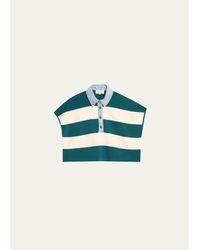 SER.O.YA - Corsa Striped Cotton Top - Lyst