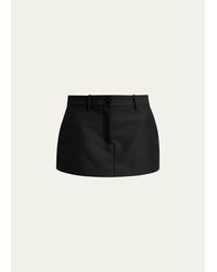 Balenciaga - Starch Regenerative Wool Mini Hybrid Skort - Lyst