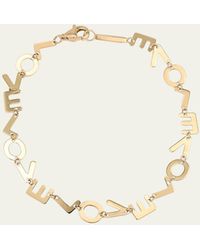 Lana Jewelry - 14k Gold Laser Love Chain Bracelet - Lyst