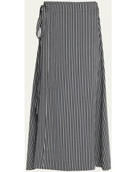 Proenza Schouler - Georgie Striped A-line Midi Skirt - Lyst
