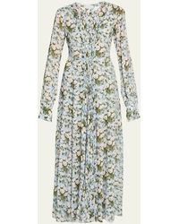Prabal Gurung - Long-Sleeve Floral Maxi Dress - Lyst