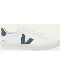 Veja - Campo V-logo Leather Low-top Sneakers - Lyst