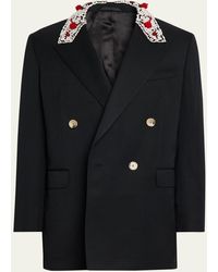 Simone Rocha - Turbo-Embellished Double-Breasted Dinner Jacket - Lyst