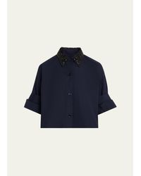 Twp - Next Ex Shirt With Crystal-Embellished Collar - Lyst