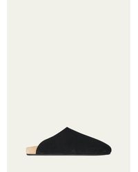 The Row - Hudson Suede Slide Mules - Lyst