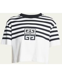 Givenchy - Cropped T-shirt With 4g Logo - Lyst