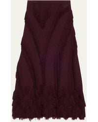 Ulla Johnson - Astrid Macrame Fringe Knit Maxi Skirt - Lyst