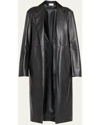 The Row - Babil Open-front Leather Coat - Lyst