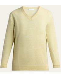 The Row - Nian Cashmere V-Neck Sweater - Lyst