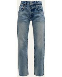 Moussy - Joelton Straight Low-rise Jeans - Lyst