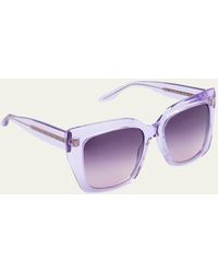 Barton Perreira - Devine Square Acetate & Titanium Sunglasses - Lyst
