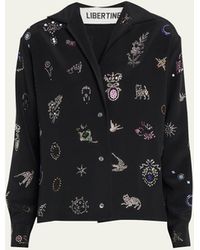 Libertine - Victorian Pins Embellished Pajama Blouse - Lyst