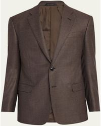 Giorgio Armani - Soft Line Houndstooth Single-Breasted Sport Coat - Lyst