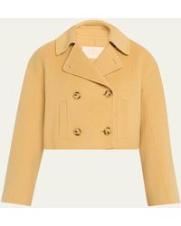 Ulla Johnson - Marta Cropped Double-Faced Wool Coat - Lyst