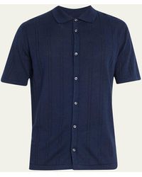 FIORONI CASHMERE - Knit Short-sleeve Shirt - Lyst