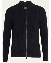 Iris Von Arnim - Stonewashed Cashmere Ribbed Full-zip Sweater - Lyst