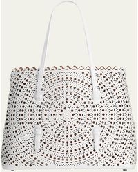 Alaïa - Mina 32 Tote Bag In Vienne Perforated Leather - Lyst