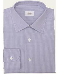 Brioni - Cotton Multi-Stripe Dress Shirt - Lyst