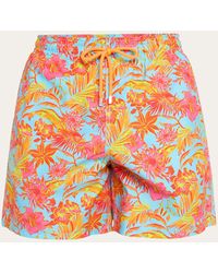 Vilebrequin - Tahiti Flower-print Swim Shorts - Lyst