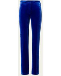 Akris - Carl Stretch Velvet Straight Leg Pants - Lyst
