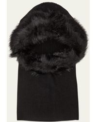 Eugenia Kim - Paulina Cashmere Hooded Hat W/ Faux Fur-trim - Lyst