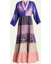 Rianna + Nina - One-of-a-kind Vintage Kimono Volant Dress - Lyst