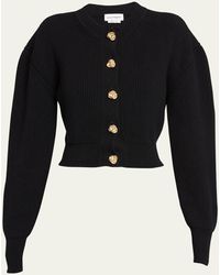 Alexander McQueen - Knit Cardigan With Gold Knot Buttons - Lyst