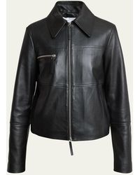 Proenza Schouler - Annabel Zip-front Leather Jacket - Lyst