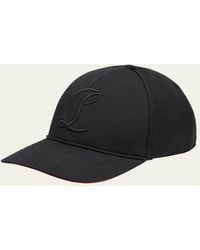 Christian Louboutin - Mooncrest Embroidered Baseball Hat - Lyst