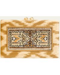 Silvia Furmanovich - 18k Yellow Gold Marquetry Silk Carpet Clutch With Prasiolite - Lyst