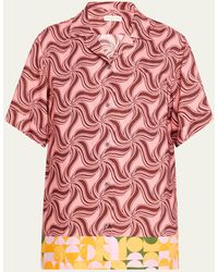 Dries Van Noten - Clive Abstract Printed Button Down Shirt - Lyst