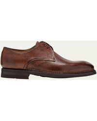 Bontoni - Carnera Soft Grain Leather Derby Shoes - Lyst
