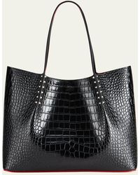 Christian Louboutin - Cabarock Large In Croc Embossed Leather - Lyst