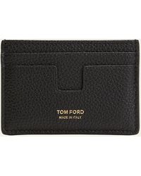 Tom Ford - Leather T-line Classic Card Holder - Lyst
