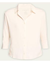 Majestic Filatures - Soft Touch Semi-Relaxed Button-Front Shirt - Lyst