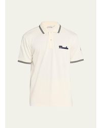 Moncler - Logo Script Short Sleeve Polo - Lyst