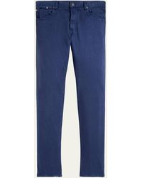 Ralph Lauren Purple Label - Slim Fit Stretch Linen-cotton Jeans - Lyst
