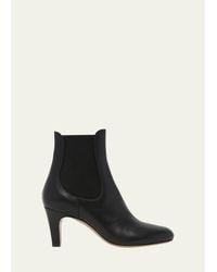 Ferragamo - 70Mm Tenny Leather Ankle Boots - Lyst