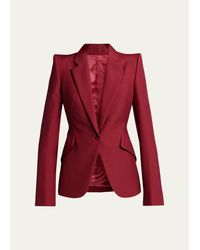 McQueen - Certified Wool Mohair Single-Breasted Jacket - Lyst