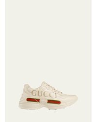 Gucci - Rhyton Logo Leather Sneaker - Lyst