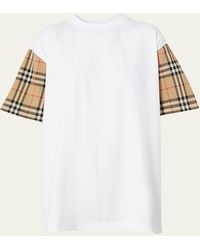 Burberry - Oversized Vintage Check T-shirt - Lyst