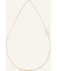 Pomellato - Nudo 18k Rose Gold Necklace With White Topaz And Mother-of-pearl - Lyst