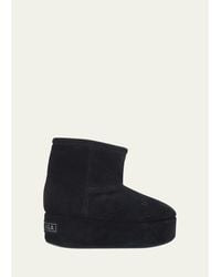 Balenciaga - Alaska Platform Suede Ankle Booties - Lyst