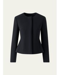 Akris - Harrison Wool Single-Breasted Collarless Jacket - Lyst