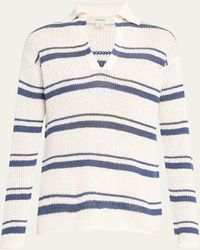 Vince - Racked Ribbed Stripe Pullover Sweater - Lyst