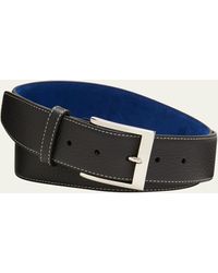 Simonnot Godard - Lagun Grained Leather Belt - Lyst