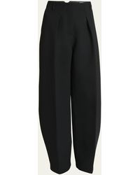 Jacquemus - Le Pantalon Ovalo Pleated Wide-leg Trousers - Lyst